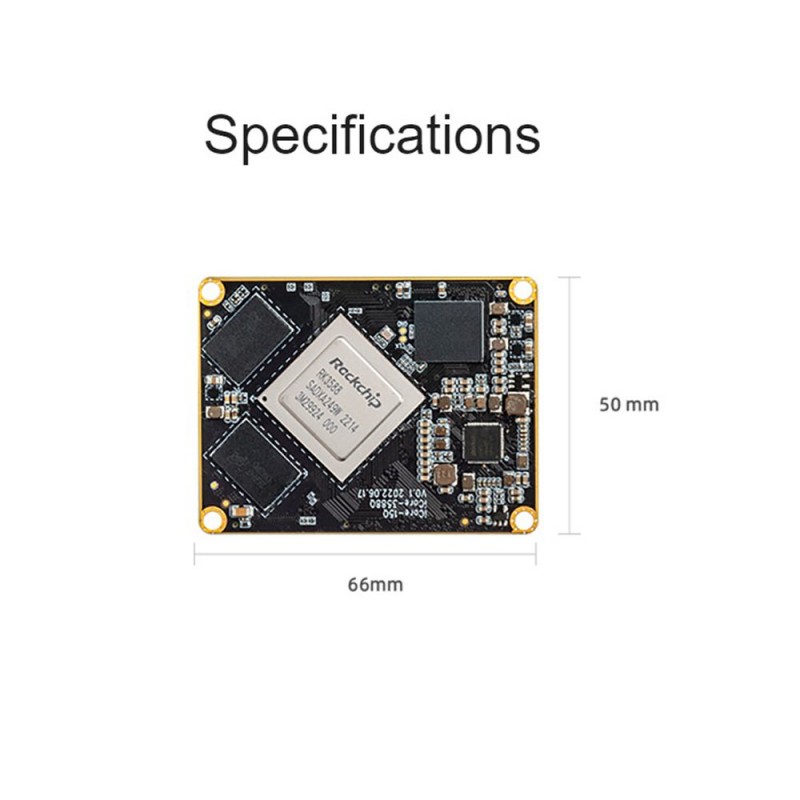 iCore-3588Q 8K AI Core Board Rockchip RK3588 Octa-Core 64